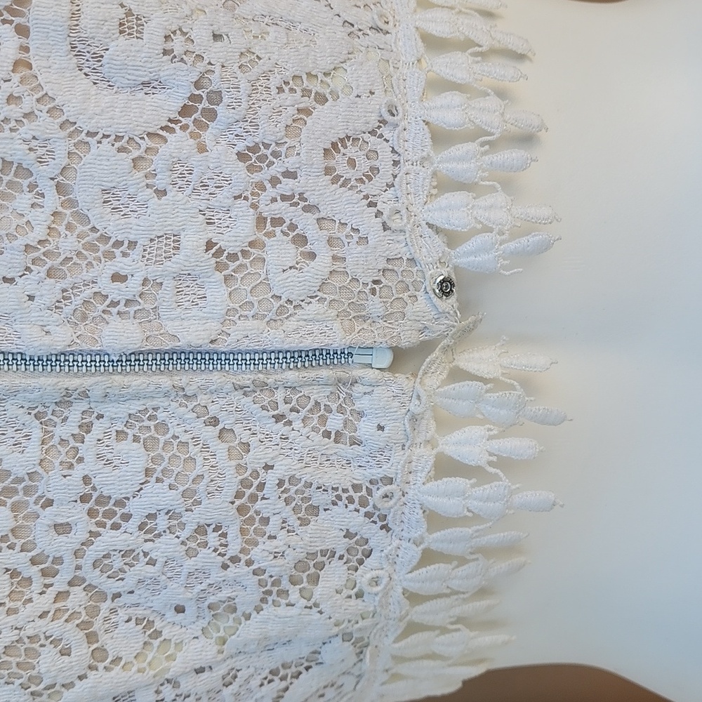 VTG JACKSON GRAVES Couture Lace Two Piece Set XS Wedding Bridal Maxi Skirt Suit - Picture 7 of 17